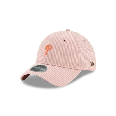 Philadelphia Phillies Gorra | New Era MLB Seersucker Black Label 9twenty Adjustable Cap Mexico - Rosas
